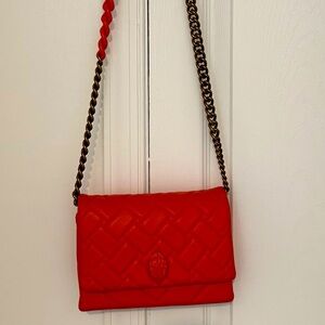 Pre owed leather Orange Kurt Geiger handbag